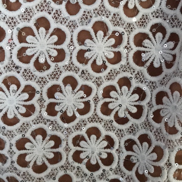 NWT - Michael Kors Sequined Floral Lace Dress - Picture 2 of 5